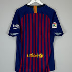 Shop 2018/19 BARCELONA HOME SHIRT (L) NIKE, classic football shirts, vintage football shirts & retro soccer jerseys at Cult Kits