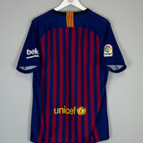 Shop 2018/19 BARCELONA HOME SHIRT (L) NIKE, classic football shirts, vintage football shirts & retro soccer jerseys at Cult Kits