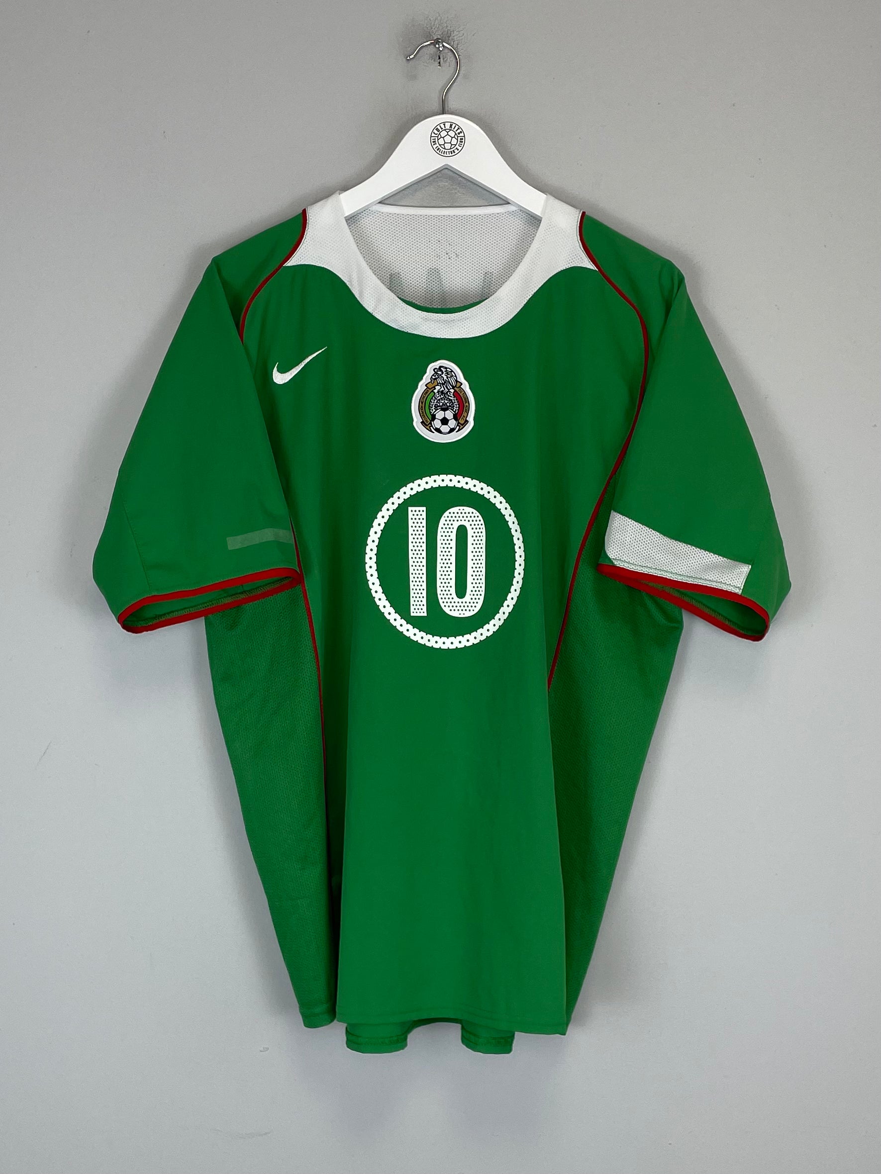 Shop 2004/06 MEXICO C.BLANCO #10 HOME SHIRT (L) NIKE, classic football shirts, vintage football shirts & retro soccer jerseys at Cult Kits