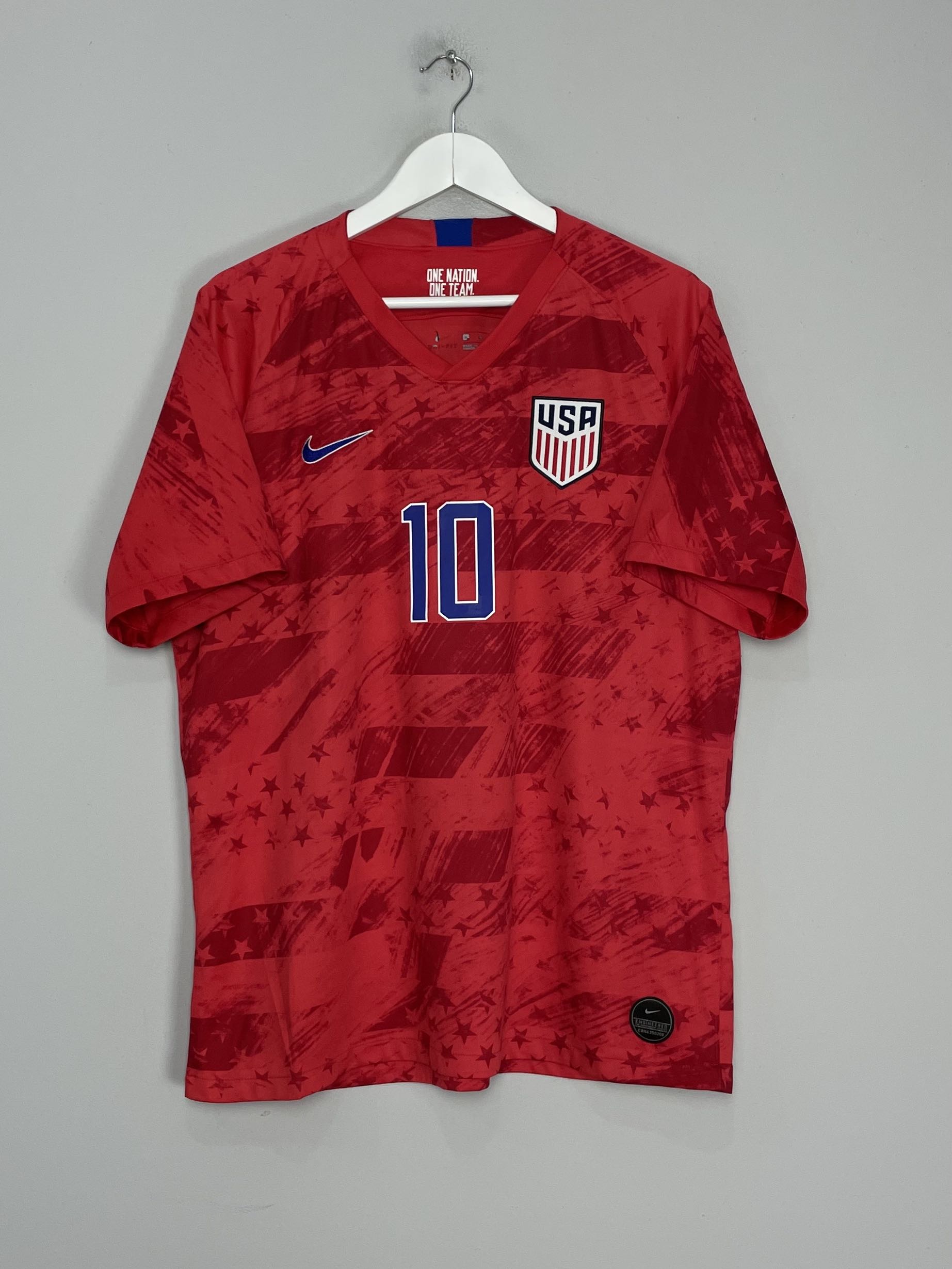 Shop 2019/20 USA PULISIC #10 AWAY SHIRT (XL) NIKE, classic football shirts, vintage football shirts & retro soccer jerseys at Cult Kits