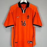 1998/00 NETHERLANDS DAVIDS #16 HOME SHIRT (L) NIKE