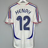 2006 FRANCE HENRY #12 AWAY SHIRT (M) ADIDAS