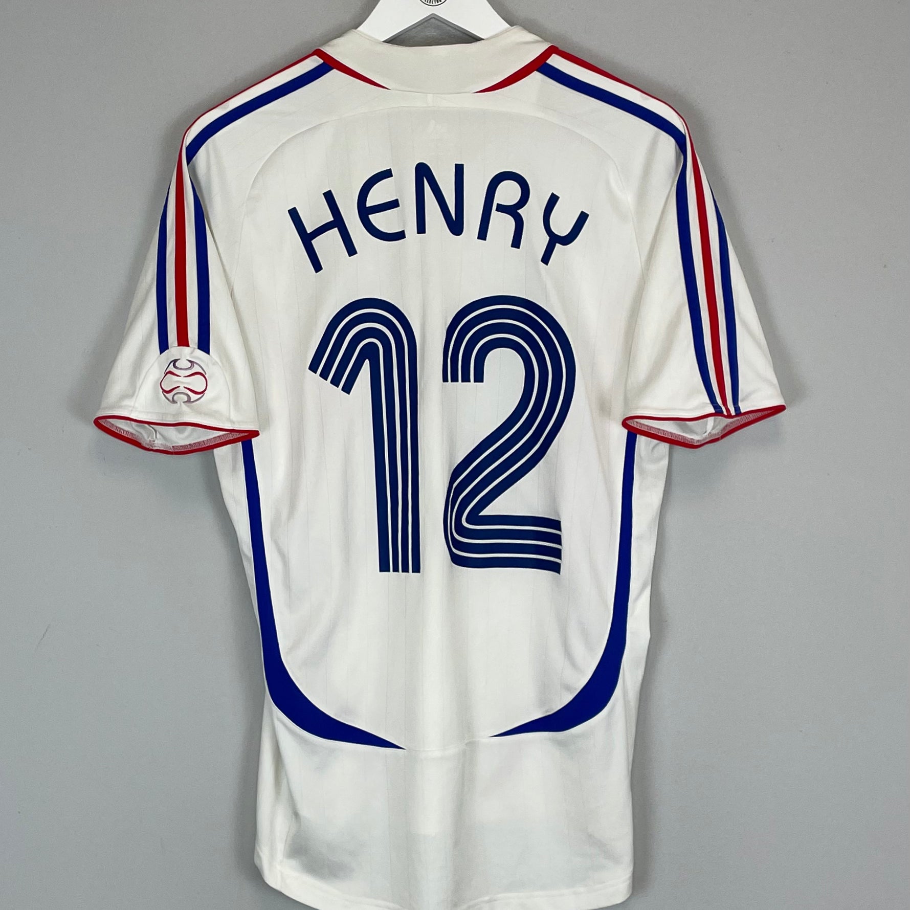 Shop 2006 FRANCE HENRY #12 AWAY SHIRT (M) ADIDAS, classic football shirts, vintage football shirts & retro soccer jerseys at Cult Kits