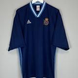 Shop 2000/01 DEPORTIVO LA CORUNA TRAINING SHIRT (XL) ADIDAS, classic football shirts, vintage football shirts & retro soccer jerseys at Cult Kits