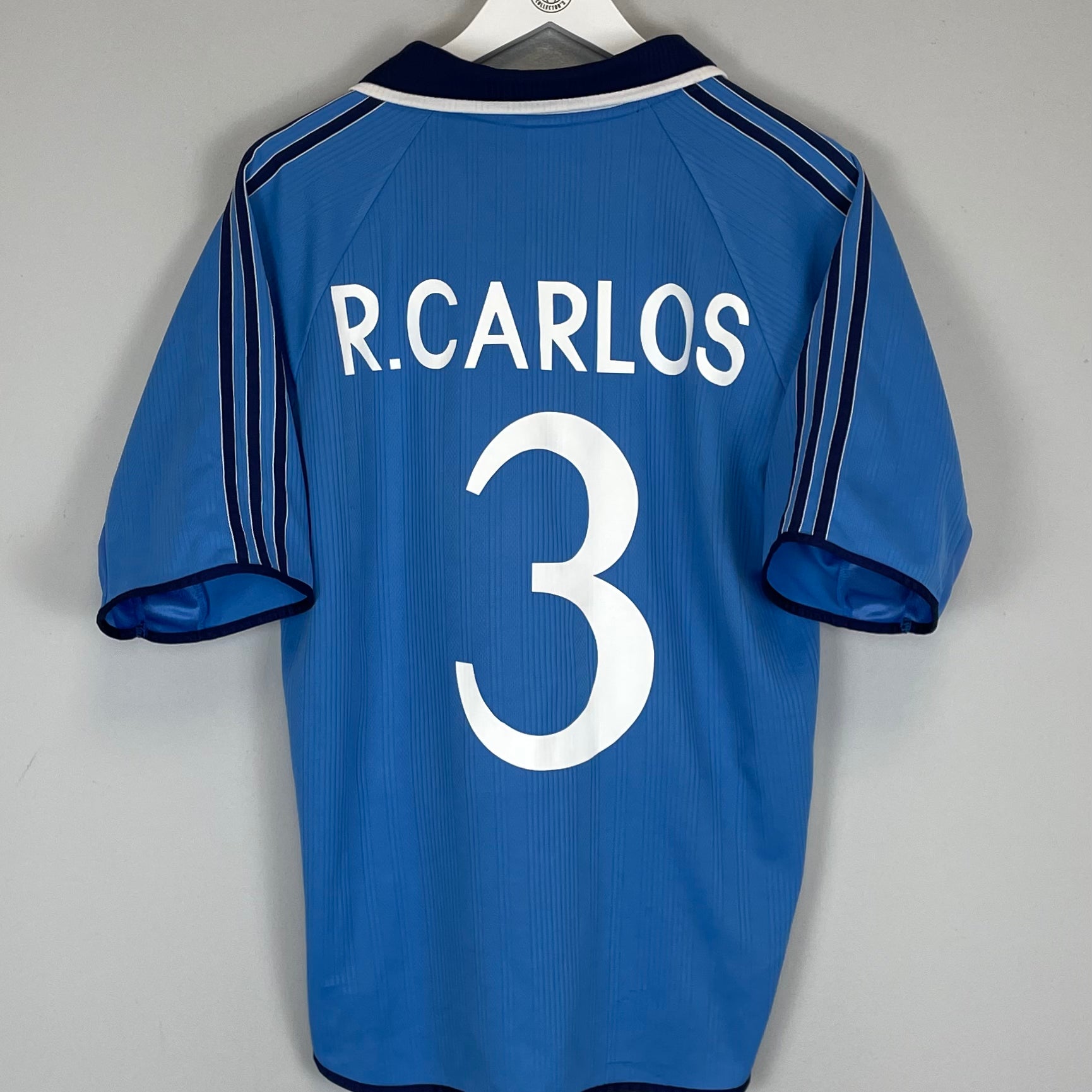 Shop 1999/00 REAL MADRID R.CARLOS #3 THIRD SHIRT (M) ADIDAS, classic football shirts, vintage football shirts & retro soccer jerseys at Cult Kits