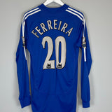 2006/08 CHELSEA FERREIRA #20 L/S HOME SHIRT (M) ADIDAS