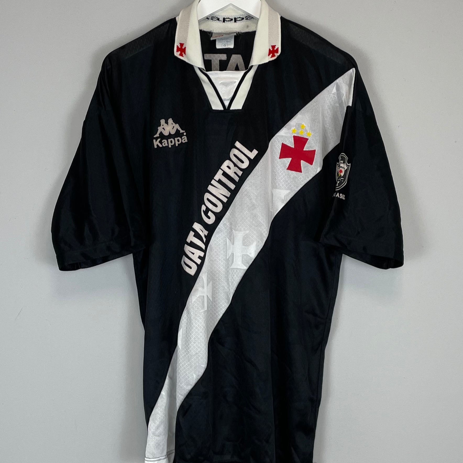 Shop 1996 VASCO DA GAMA #9 HOME SHIRT (L) KAPPA, classic football shirts, vintage football shirts & retro soccer jerseys at Cult Kits