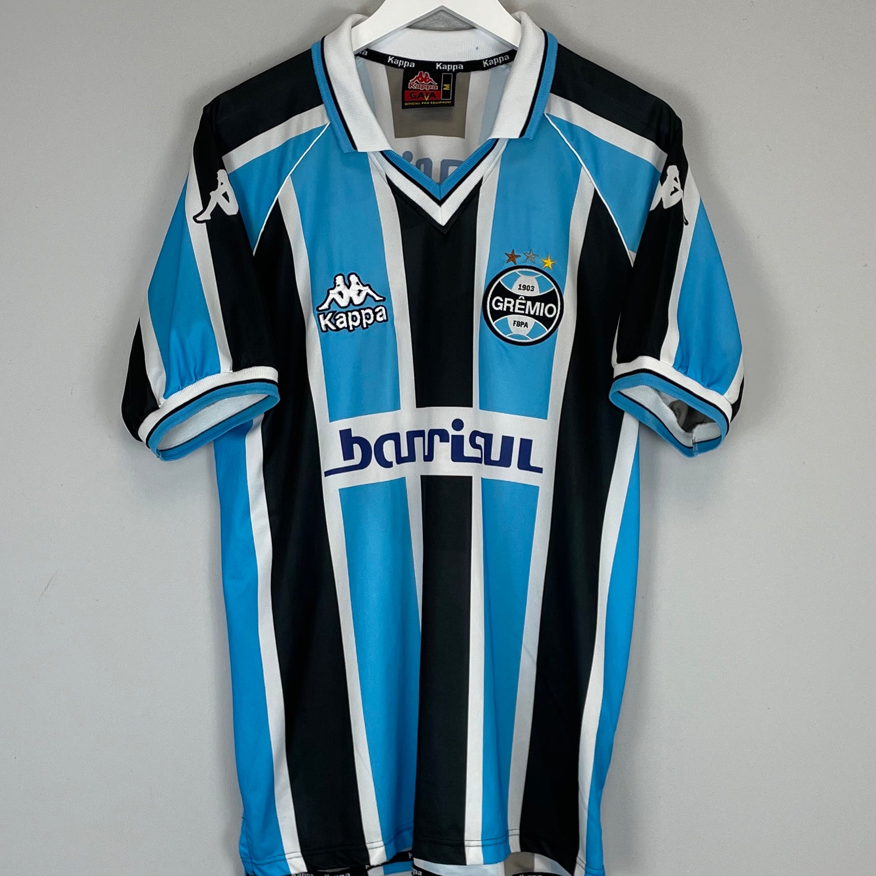 Shop 2001 GREMIO #10 HOME SHIRT (M) KAPPA, classic football shirts, vintage football shirts & retro soccer jerseys at Cult Kits