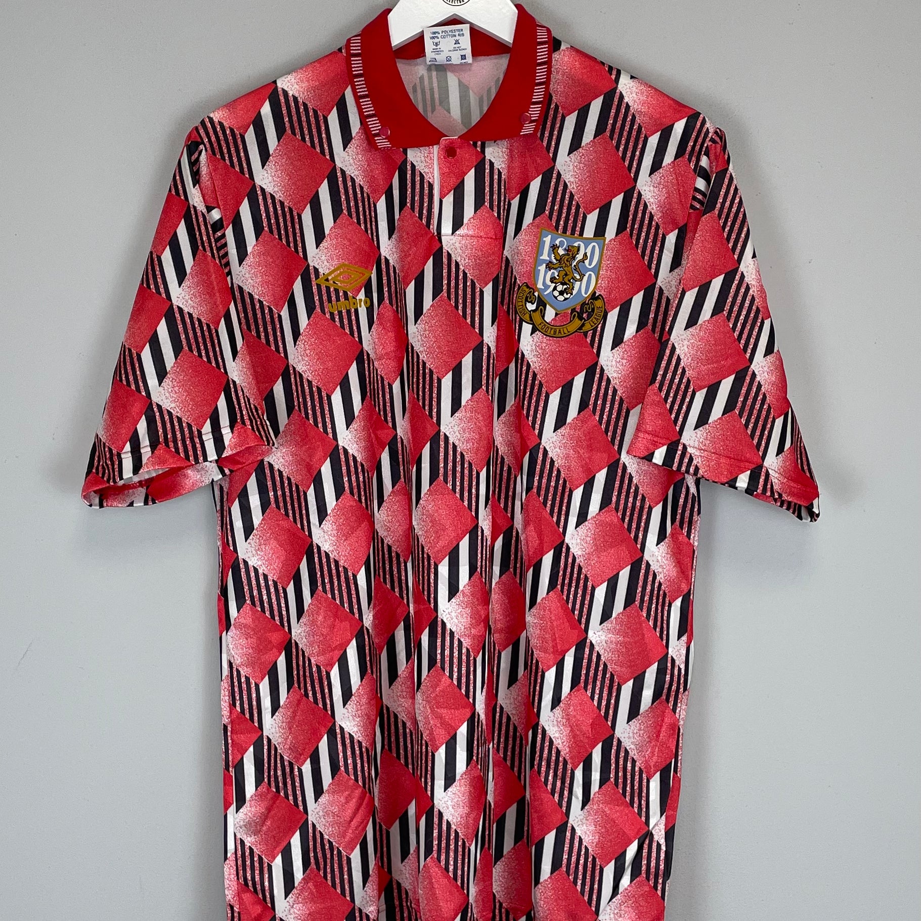 Shop 1990 SCOTTISH FOOTBALL LEAGUE *MINT* CENTENARY SHIRT (L) UMBRO, classic football shirts, vintage football shirts & retro soccer jerseys at Cult Kits