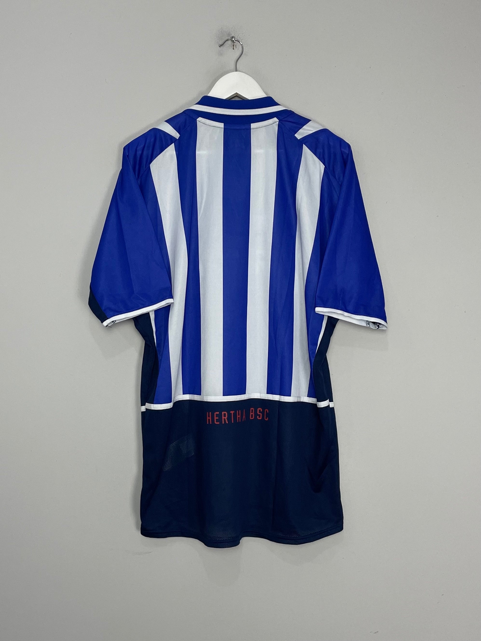 Shop 2002/04 HERTHA BERLIN HOME SHIRT (XXL) NIKE, classic football shirts, vintage football shirts & retro soccer jerseys at Cult Kits