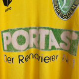 Shop 1993/94 DYNAMO DRESDEN HOME SHIRT (XL) ERIMA, classic football shirts, vintage football shirts & retro soccer jerseys at Cult Kits