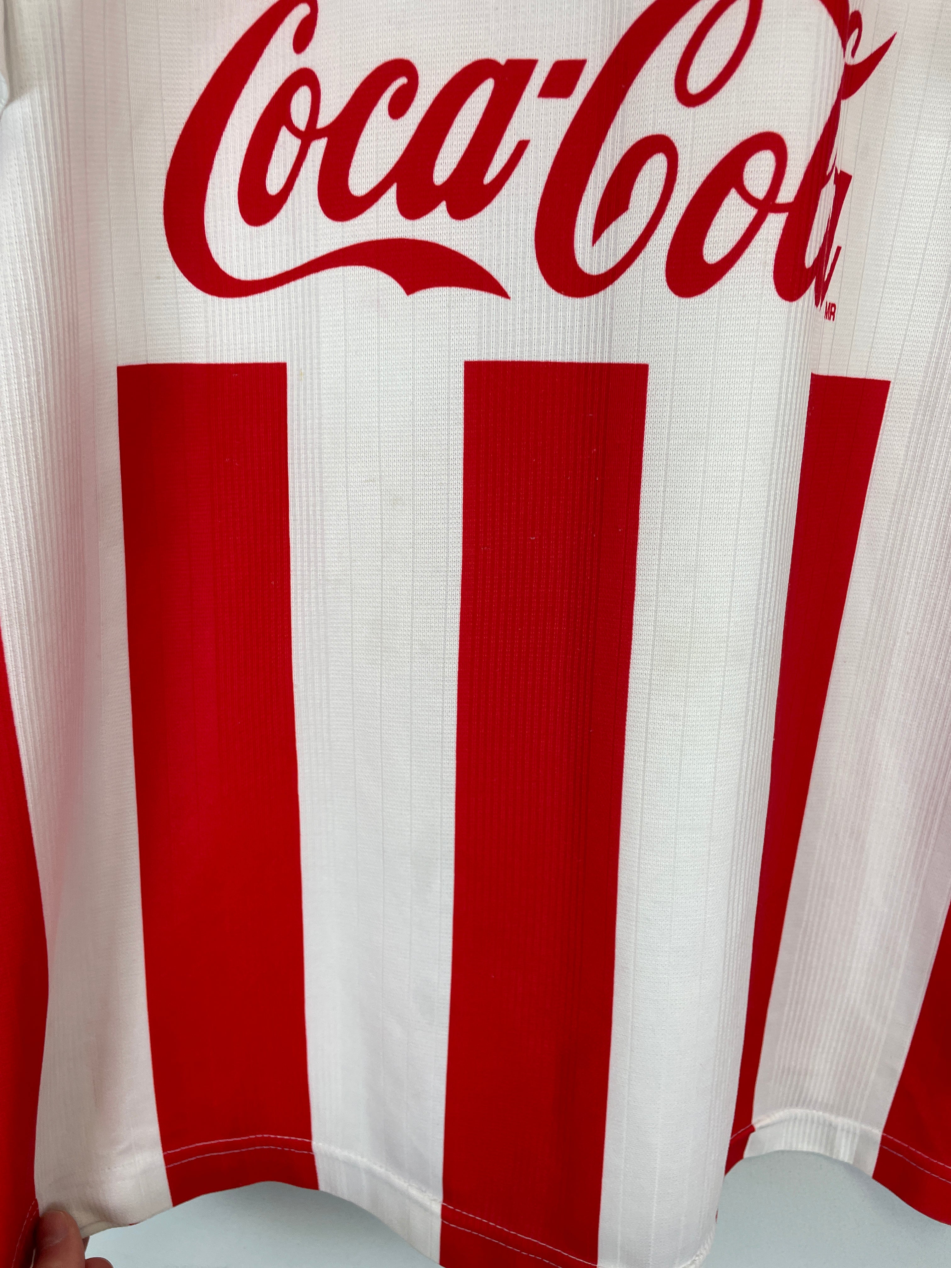 Shop 1995/96 NECAXA HOME SHIRT (L) UMBRO, classic football shirts, vintage football shirts & retro soccer jerseys at Cult Kits