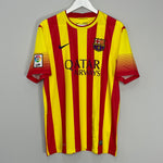 Shop 2013/14 BARCELONA MESSI #10 AWAY SHIRT (L) NIKE, classic football shirts, vintage football shirts & retro soccer jerseys at Cult Kits