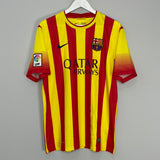 Shop 2013/14 BARCELONA MESSI #10 AWAY SHIRT (L) NIKE, classic football shirts, vintage football shirts & retro soccer jerseys at Cult Kits