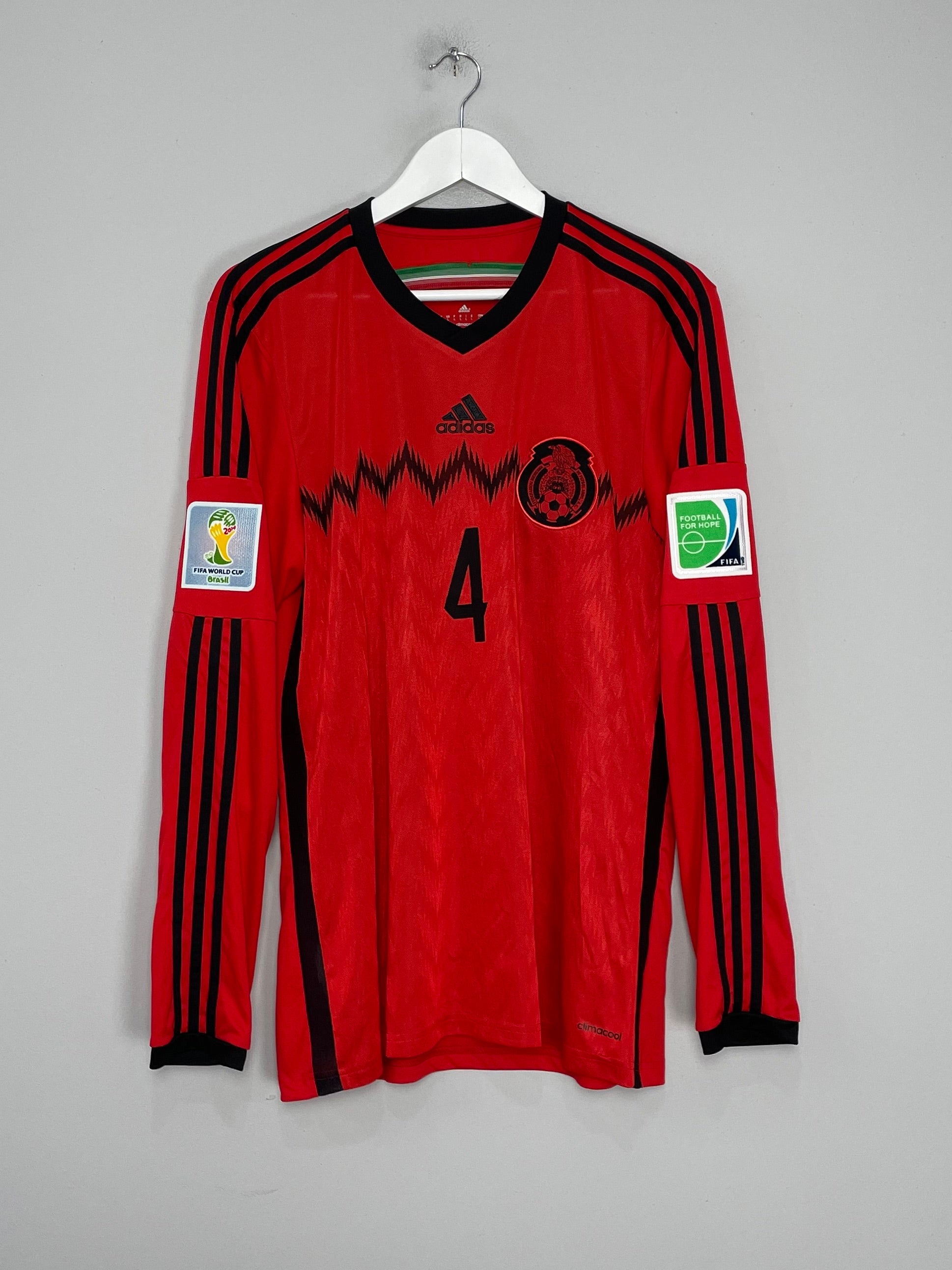 Shop 2014/15 MEXICO R.MARQUEZ #4 L/S AWAY SHIRT (L) ADIDAS, classic football shirts, vintage football shirts & retro soccer jerseys at Cult Kits