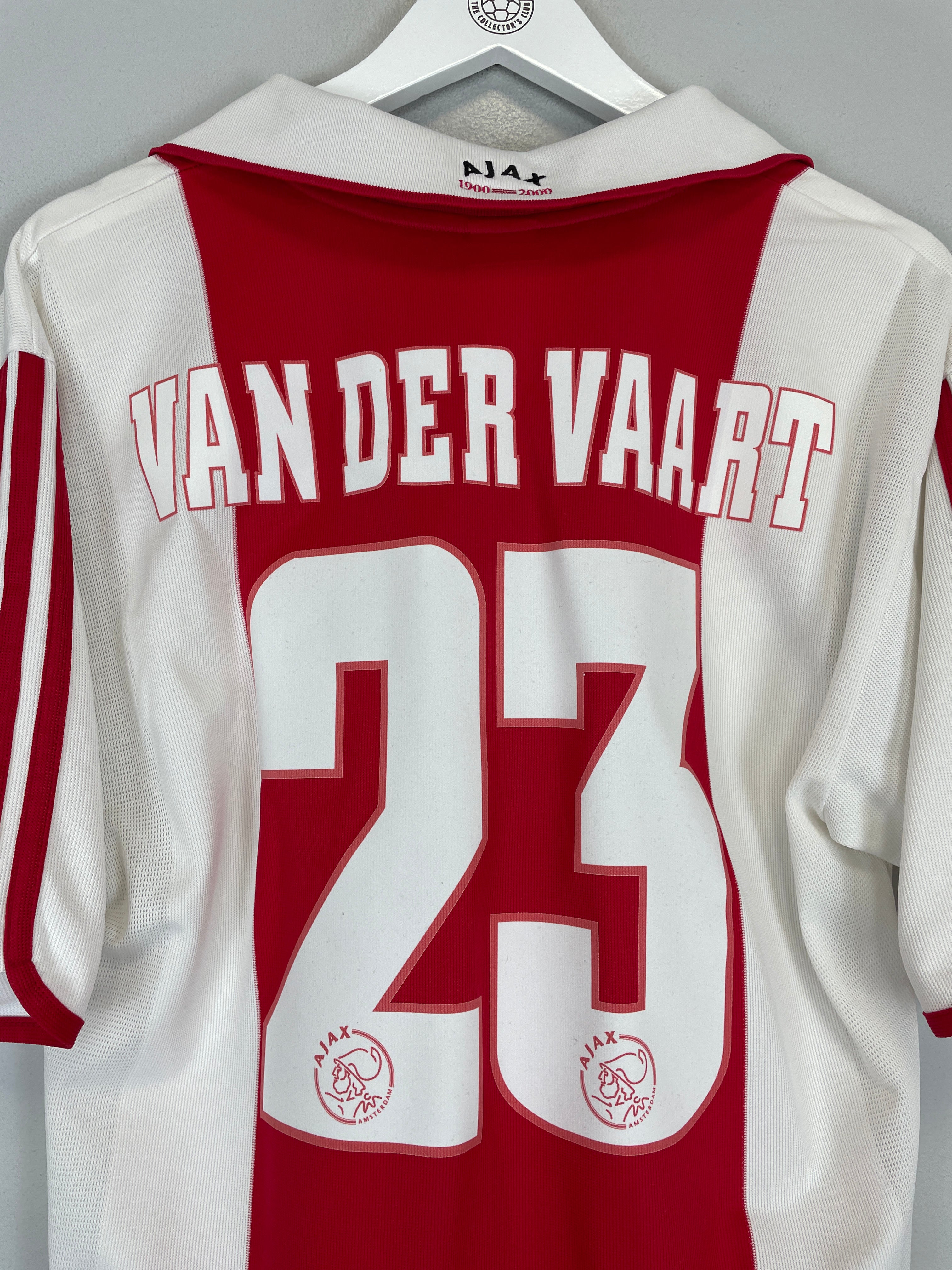 Shop 2000/01 AJAX VAN DER VAART #23 HOME SHIRT (XL) ADIDAS, classic football shirts, vintage football shirts & retro soccer jerseys at Cult Kits