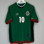 Shop 2001/02 MEXICO C.BLANCO #10 HOME SHIRT (M) ATLETICA, classic football shirts, vintage football shirts & retro soccer jerseys at Cult Kits