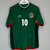 Shop 2001/02 MEXICO C.BLANCO #10 HOME SHIRT (M) ATLETICA, classic football shirts, vintage football shirts & retro soccer jerseys at Cult Kits