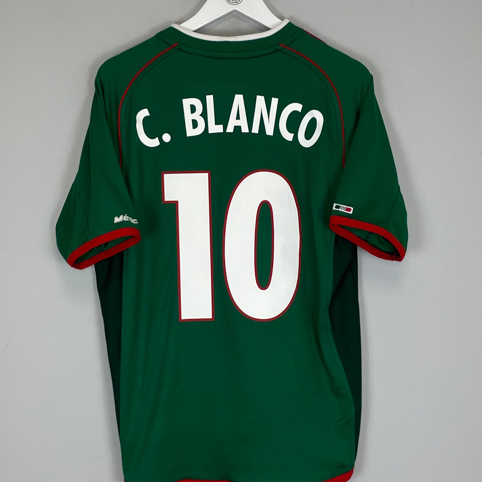 Shop 2001/02 MEXICO C.BLANCO #10 HOME SHIRT (M) ATLETICA, classic football shirts, vintage football shirts & retro soccer jerseys at Cult Kits
