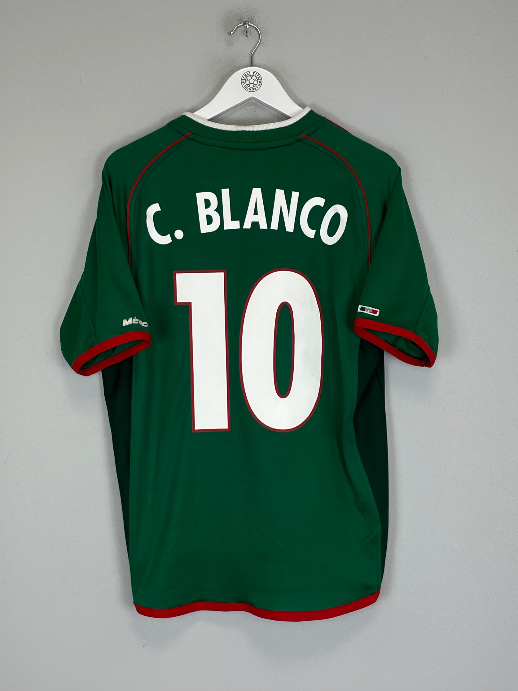 Shop 2001/02 MEXICO C.BLANCO #10 HOME SHIRT (M) ATLETICA, classic football shirts, vintage football shirts & retro soccer jerseys at Cult Kits