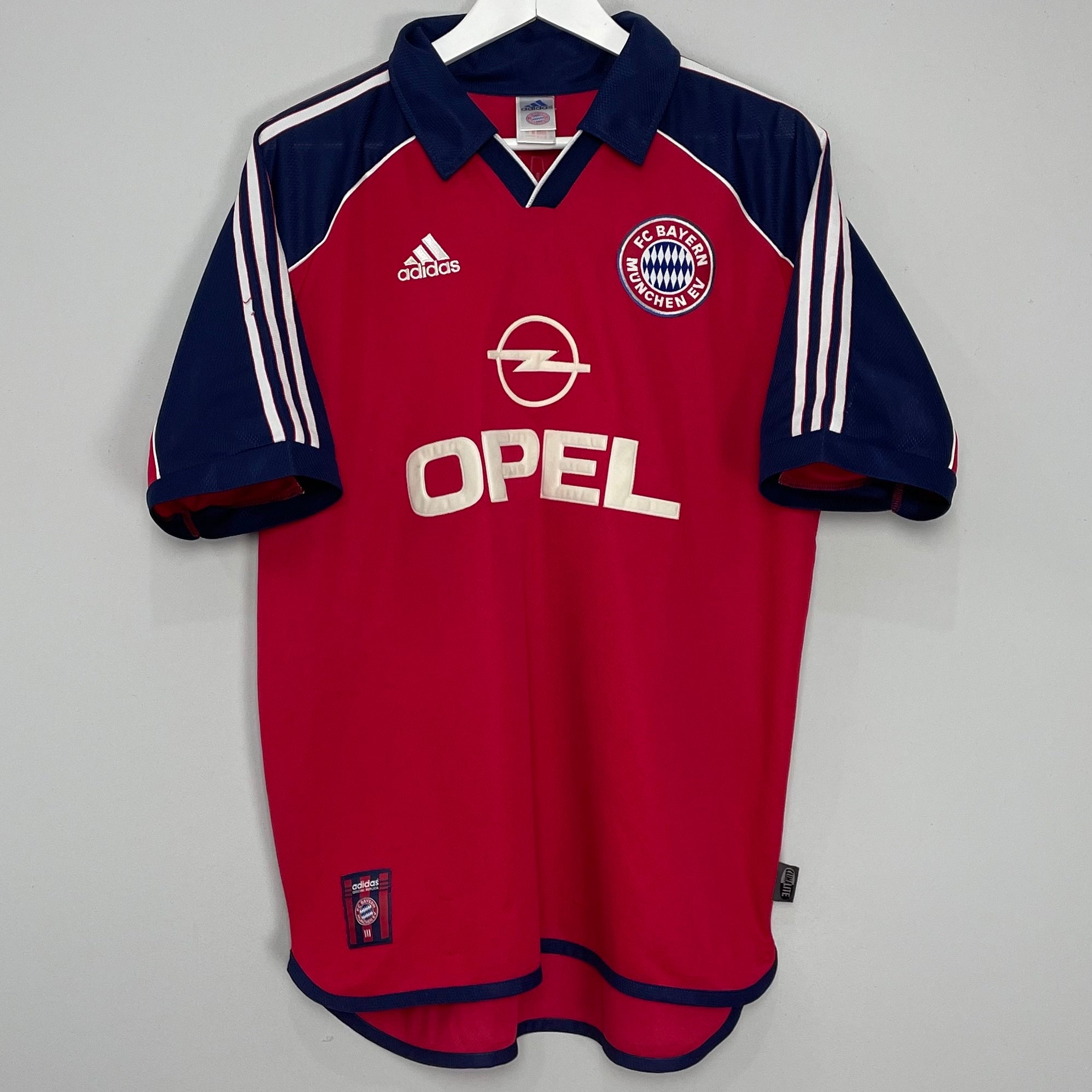 Shop 1999/01 BAYERN MUNICH HOME SHIRT (L) ADIDAS, classic football shirts, vintage football shirts & retro soccer jerseys at Cult Kits