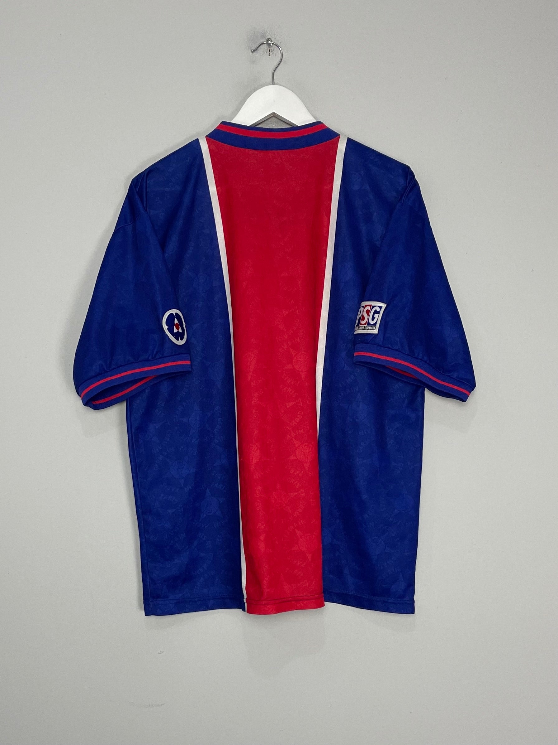 Shop 1995/96 PSG HOME SHIRT (L) NIKE, classic football shirts, vintage football shirts & retro soccer jerseys at Cult Kits