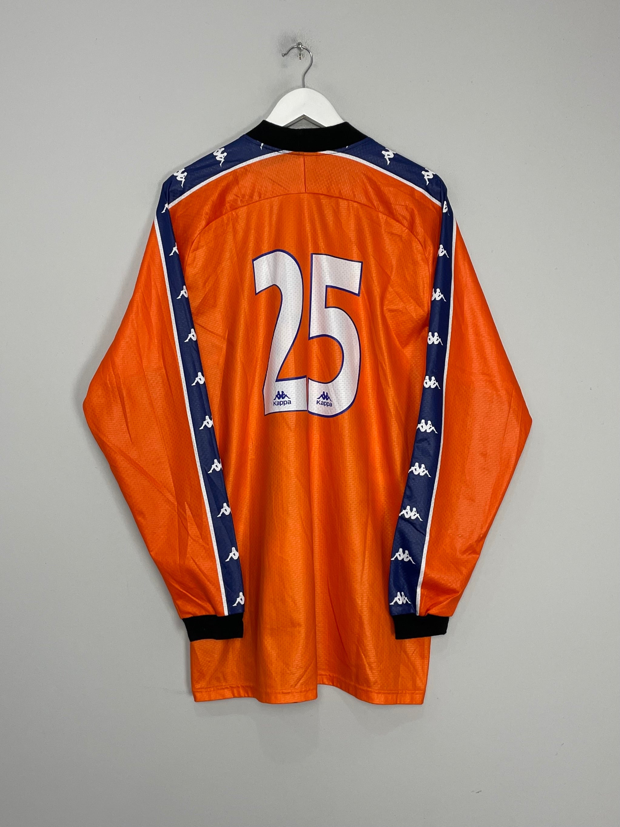 Shop 1997/98 BARCELONA #25 *PLAYER ISSUE* GK SHIRT (XL) KAPPA, classic football shirts, vintage football shirts & retro soccer jerseys at Cult Kits