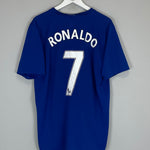 Shop 2008/09 MANCHESTER UNITED RONALDO #7 AWAY SHIRT (XL) NIKE, classic football shirts, vintage football shirts & retro soccer jerseys at Cult Kits