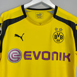 Shop 2016/17 DORTMUND DEMBELE #7 C/L HOME SHIRT (M) PUMA, classic football shirts, vintage football shirts & retro soccer jerseys at Cult Kits