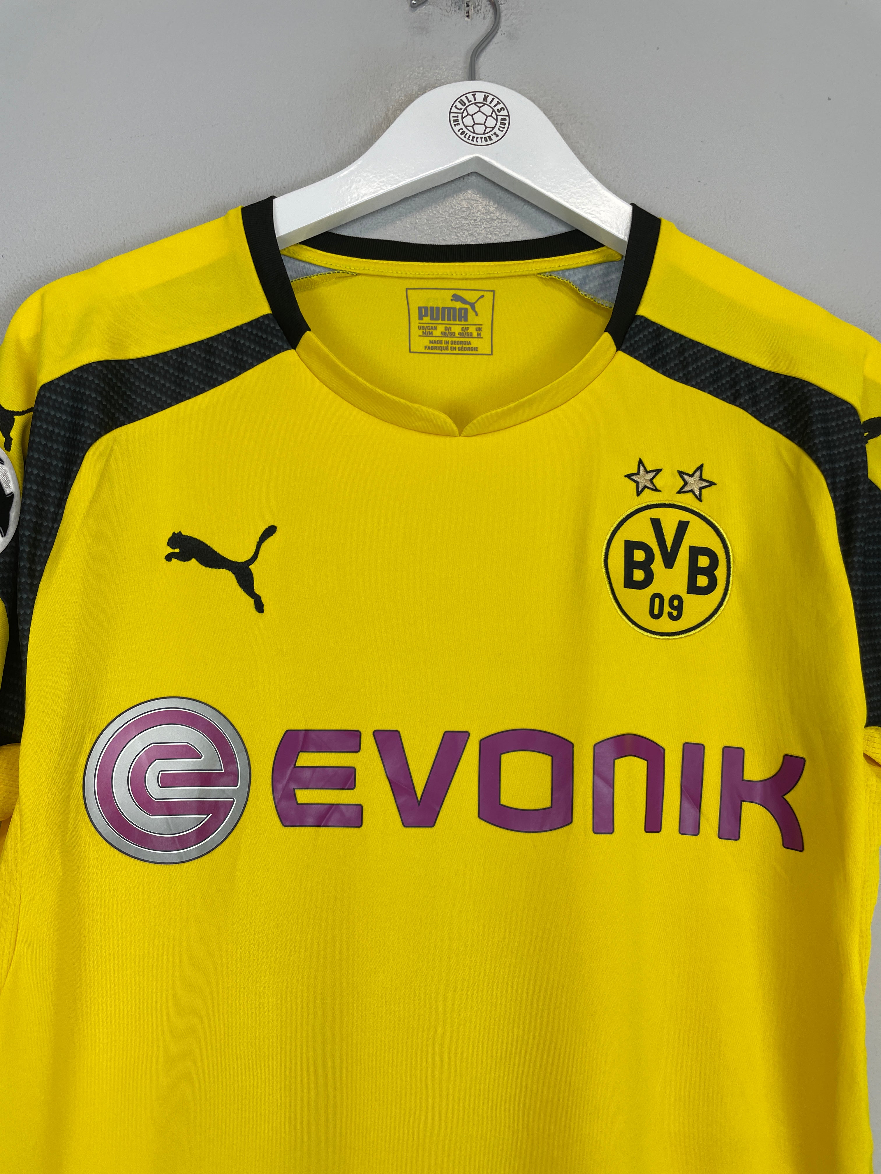 Shop 2016/17 DORTMUND DEMBELE #7 C/L HOME SHIRT (M) PUMA, classic football shirts, vintage football shirts & retro soccer jerseys at Cult Kits