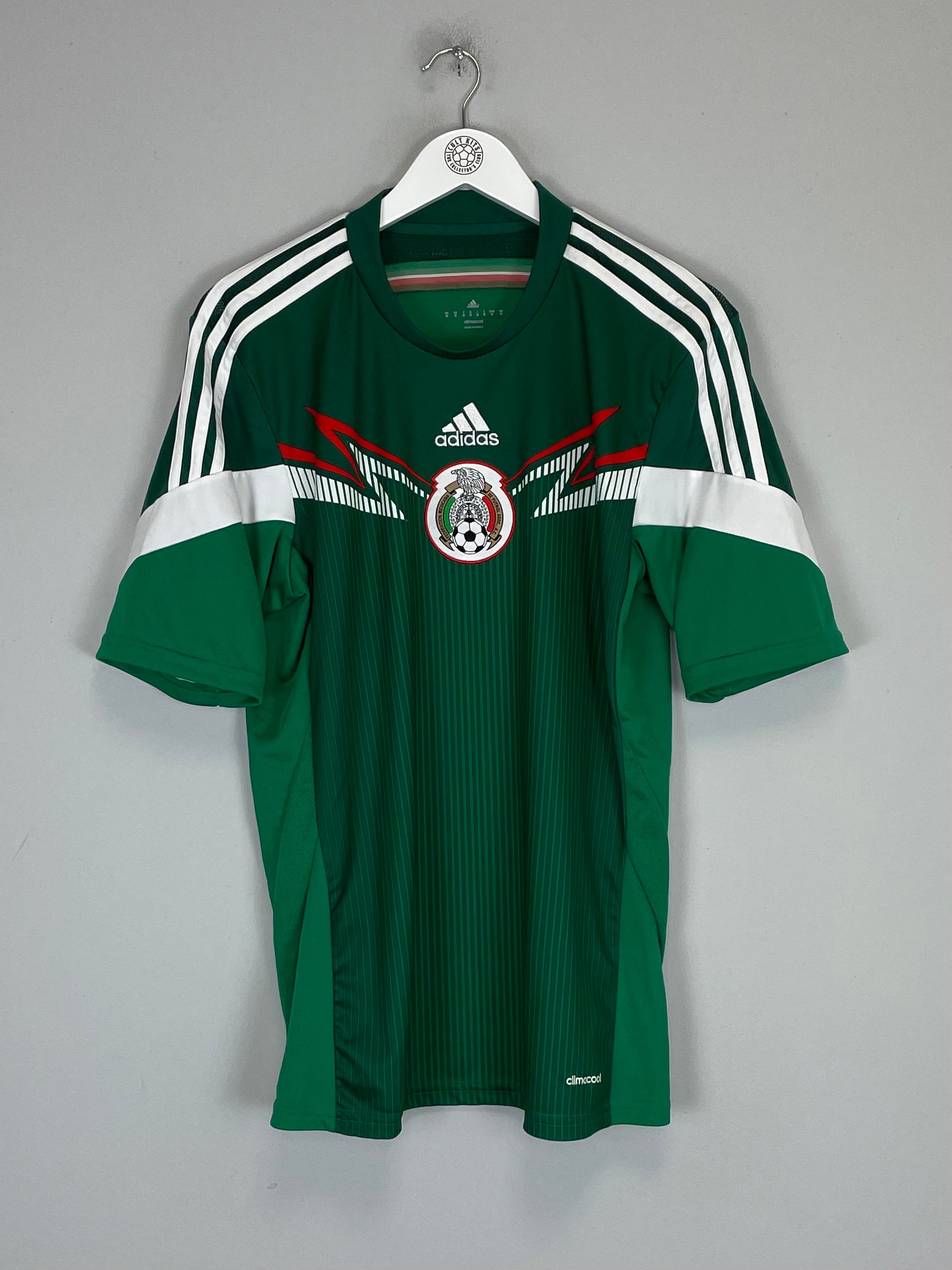 Shop 2014/15 MEXICO HOME SHIRT (M) ADIDAS, classic football shirts, vintage football shirts & retro soccer jerseys at Cult Kits