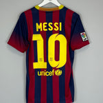 Shop 2013/14 BARCELONA MESSI #10 HOME SHIRT (S) NIKE, classic football shirts, vintage football shirts & retro soccer jerseys at Cult Kits