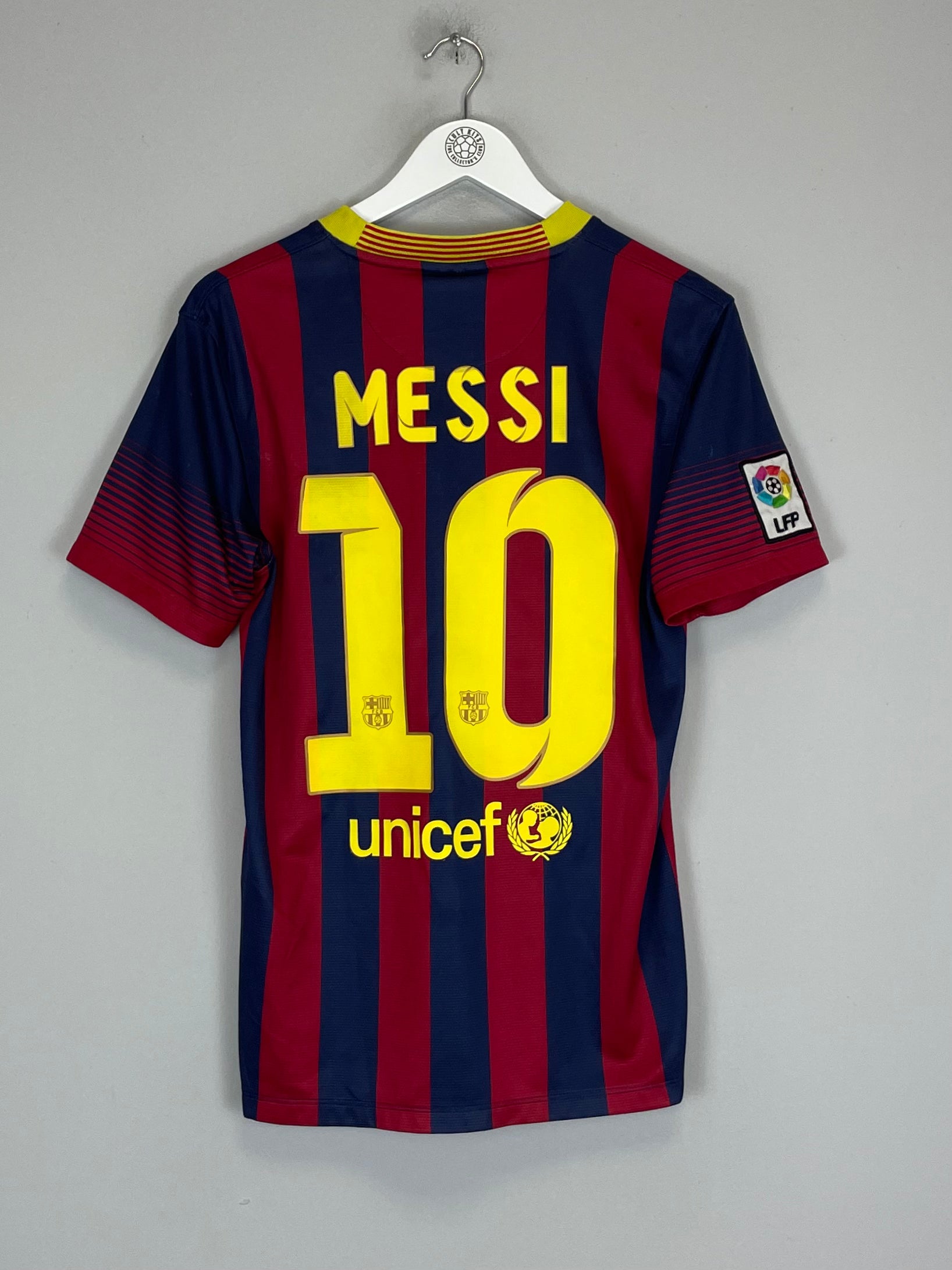 Shop 2013/14 BARCELONA MESSI #10 HOME SHIRT (S) NIKE, classic football shirts, vintage football shirts & retro soccer jerseys at Cult Kits