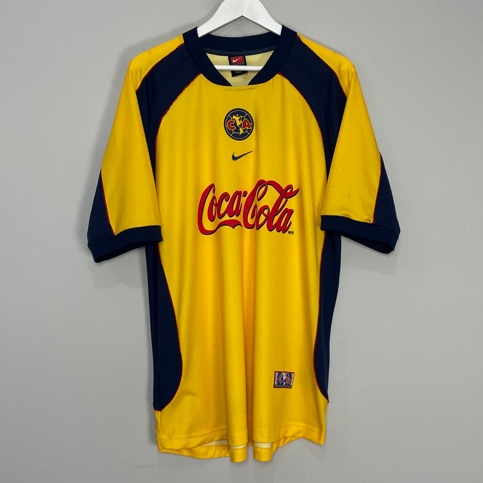 Shop 2001/02 CLUB AMERICA HOME SHIRT (XL) NIKE, classic football shirts, vintage football shirts & retro soccer jerseys at Cult Kits