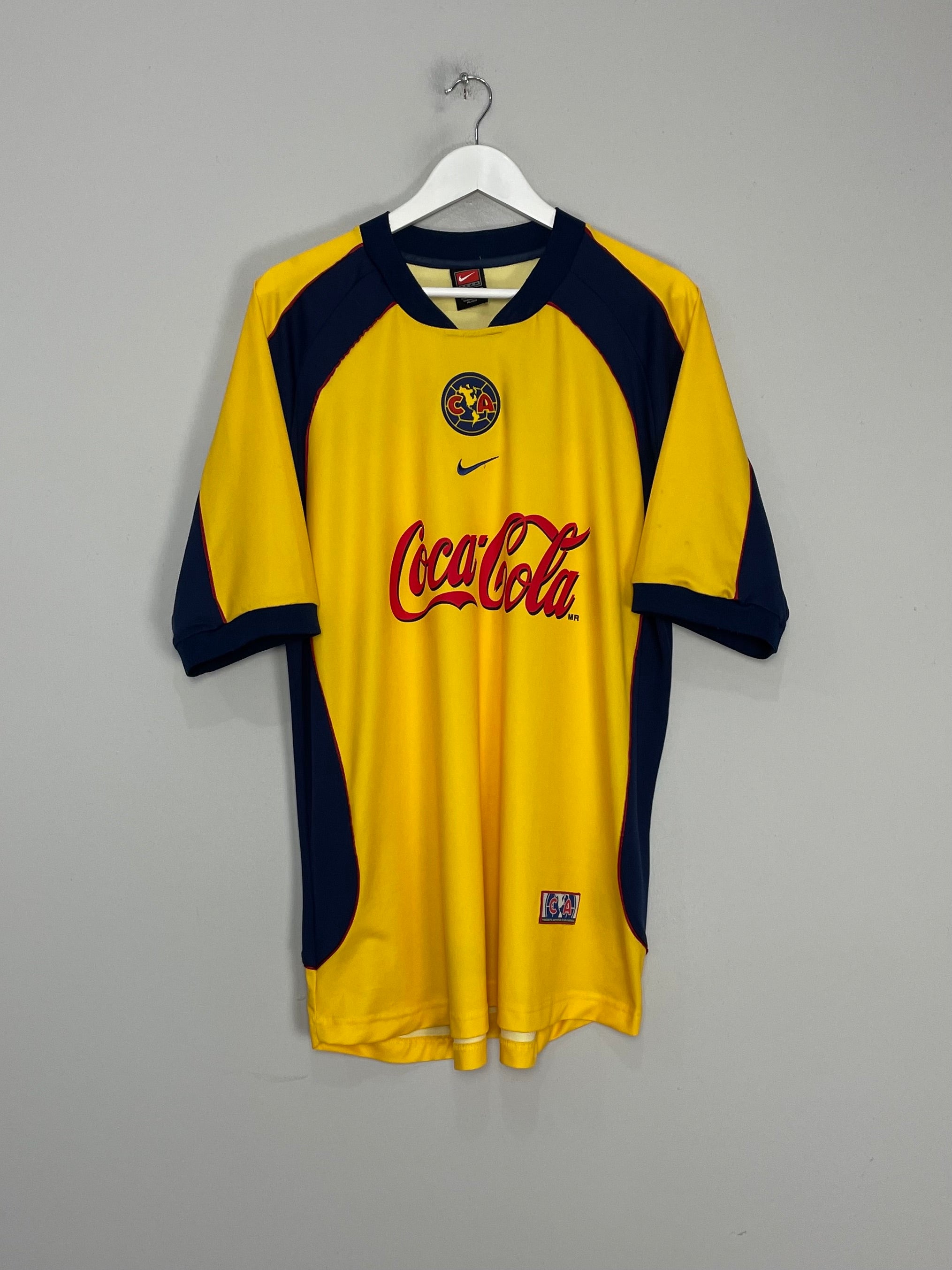 Shop 2001/02 CLUB AMERICA HOME SHIRT (XL) NIKE, classic football shirts, vintage football shirts & retro soccer jerseys at Cult Kits