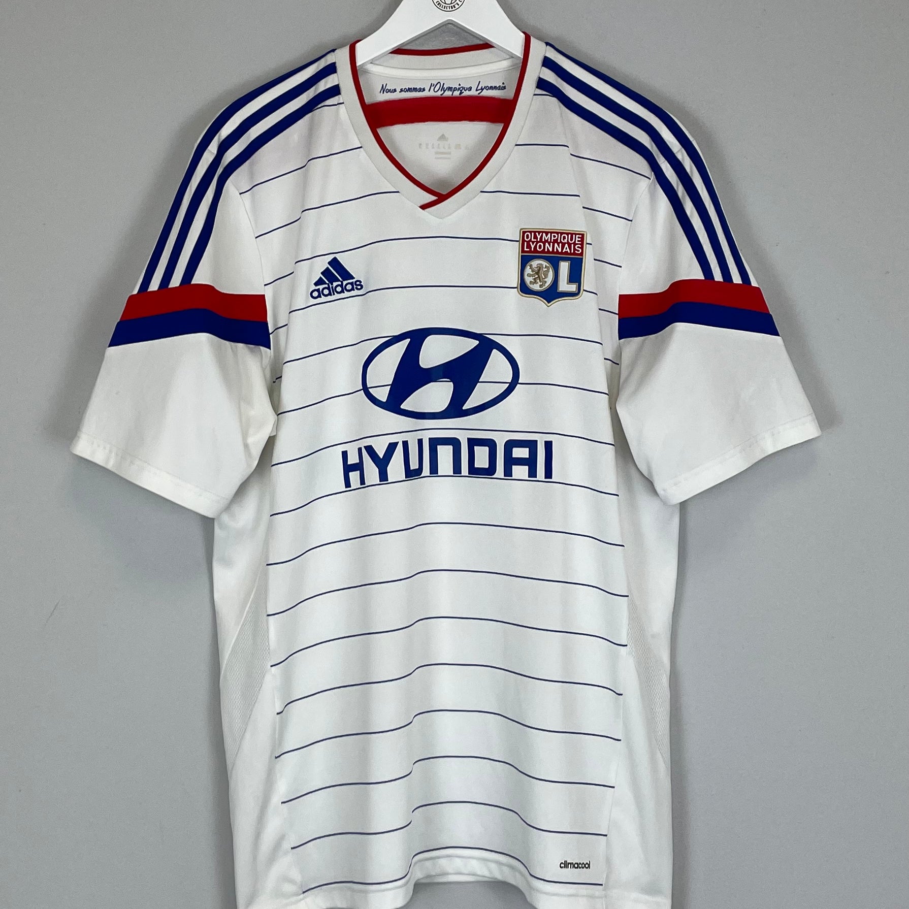 Shop 2014/15 LYON HOME SHIRT (XL) ADIDAS, classic football shirts, vintage football shirts & retro soccer jerseys at Cult Kits