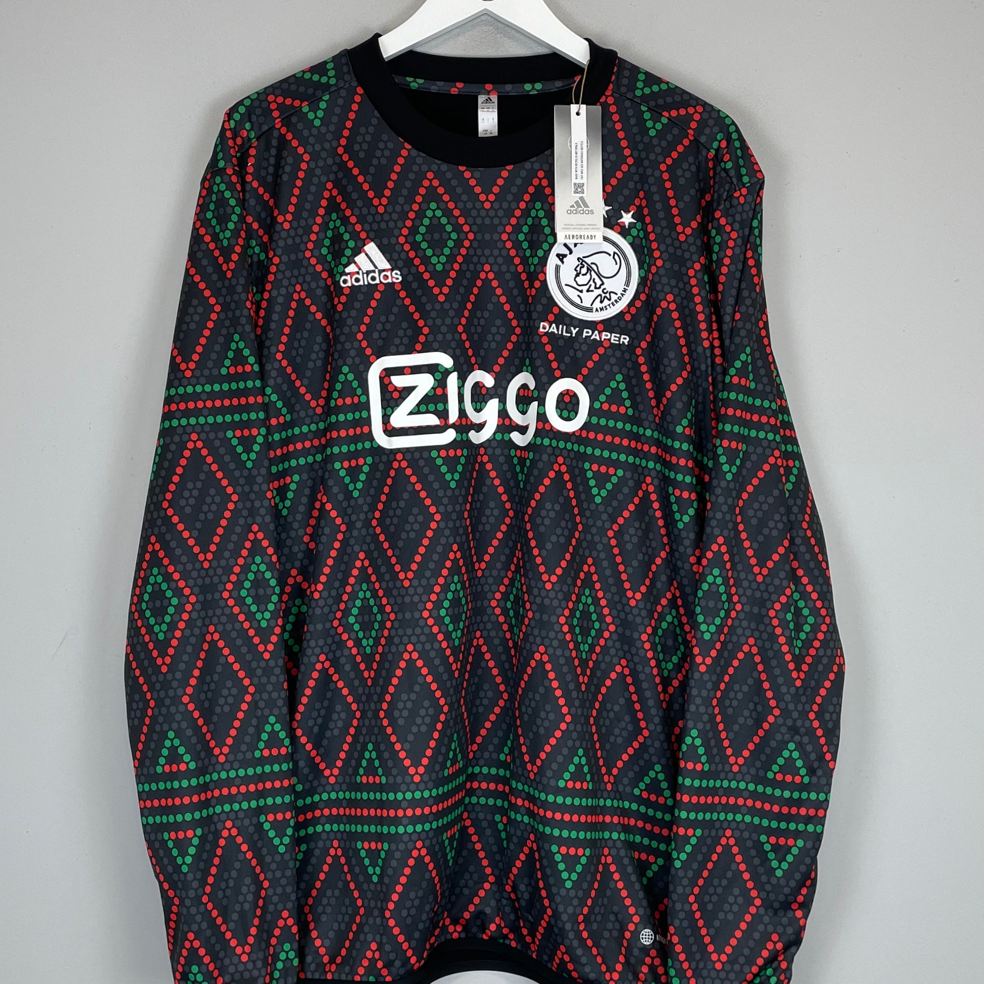 Shop 2022/23 AJAX *BNWT* PRE MATCH DRILL TOP (L) ADIDAS, classic football shirts, vintage football shirts & retro soccer jerseys at Cult Kits