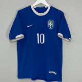 Shop 2006/07 BRAZIL RONALDINHO #10 AWAY SHIRT (M) NIKE, classic football shirts, vintage football shirts & retro soccer jerseys at Cult Kits