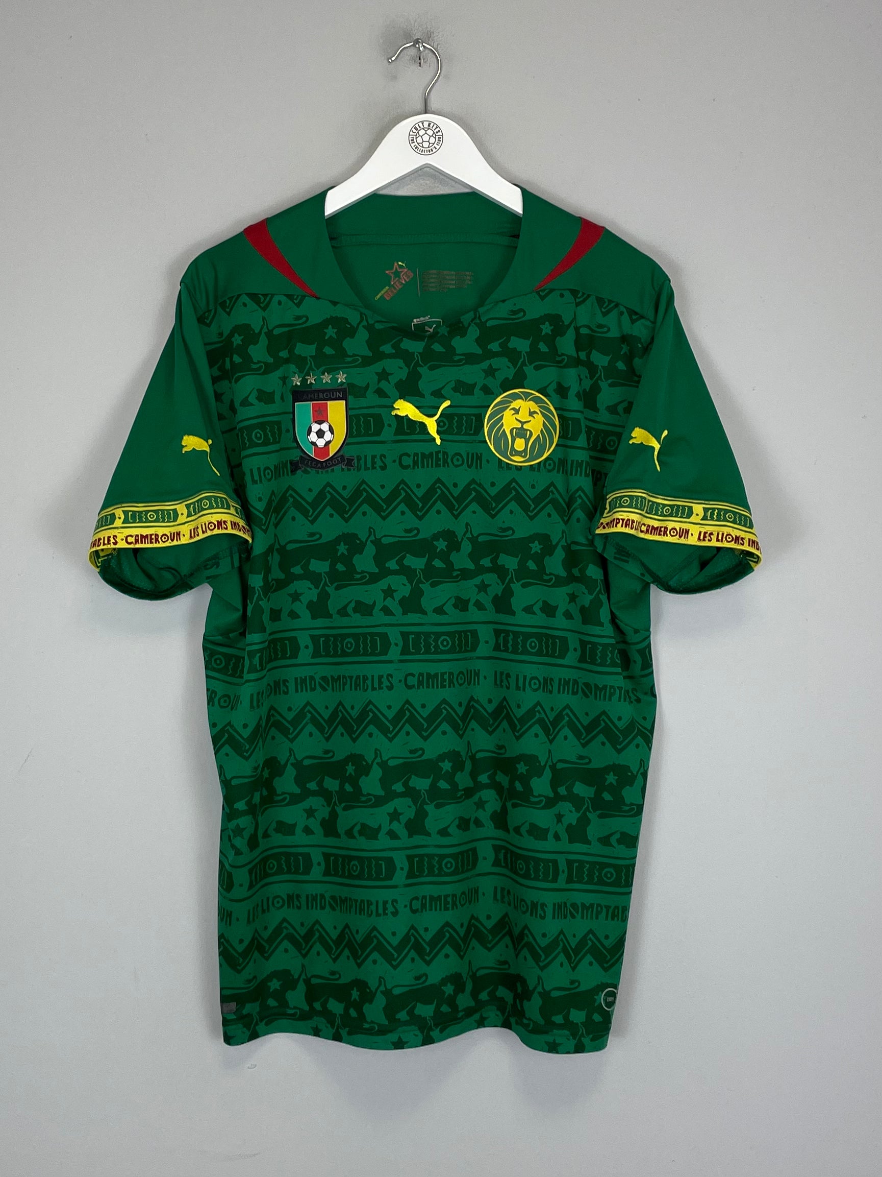 Shop 2014/15 CAMEROON HOME SHIRT (XL) PUMA, classic football shirts, vintage football shirts & retro soccer jerseys at Cult Kits