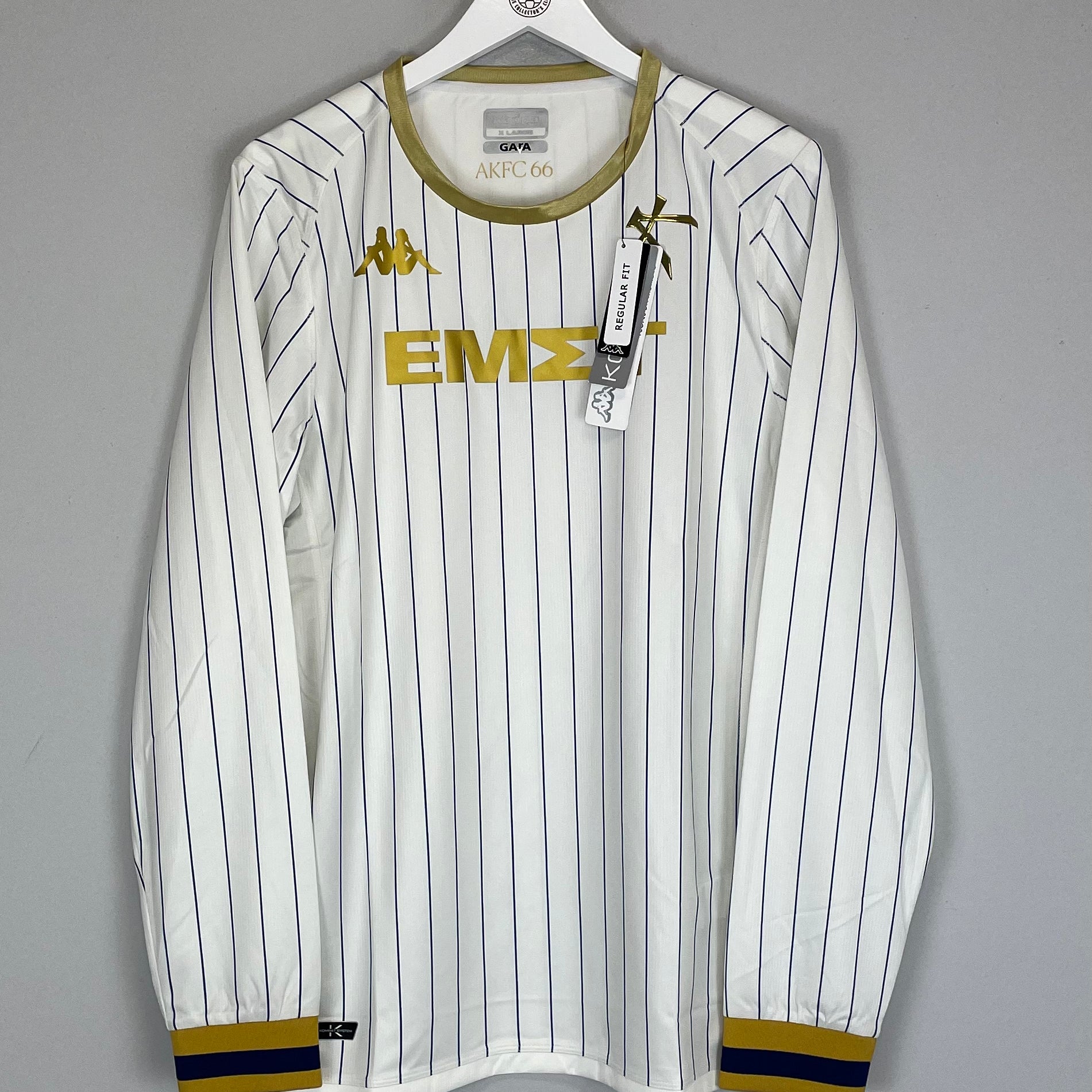 Shop 2023/24 ATHENS KALLITHEA *BNWT* L/S AWAY SHIRT (XL) KAPPA, classic football shirts, vintage football shirts & retro soccer jerseys at Cult Kits