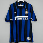 Shop 2007/08 INTER MILAN FIGO #7 *CENTENARY* HOME SHIRT (XL) NIKE, classic football shirts, vintage football shirts & retro soccer jerseys at Cult Kits