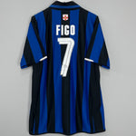 Shop 2007/08 INTER MILAN FIGO #7 *CENTENARY* HOME SHIRT (XL) NIKE, classic football shirts, vintage football shirts & retro soccer jerseys at Cult Kits