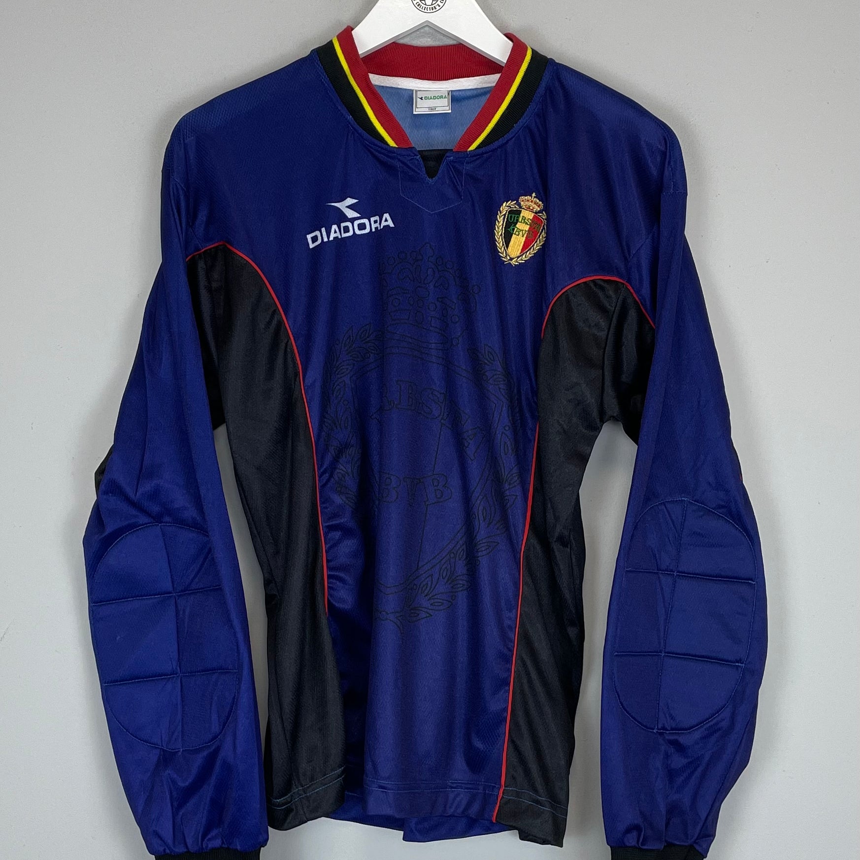 Shop 1998/99 BELGIUM GK SHIRT (S) DIADORA, classic football shirts, vintage football shirts & retro soccer jerseys at Cult Kits