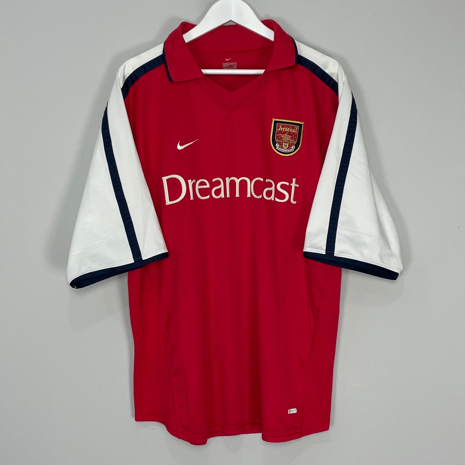 Shop 2000/02 ARSENAL HOME SHIRT (XXL) NIKE, classic football shirts, vintage football shirts & retro soccer jerseys at Cult Kits