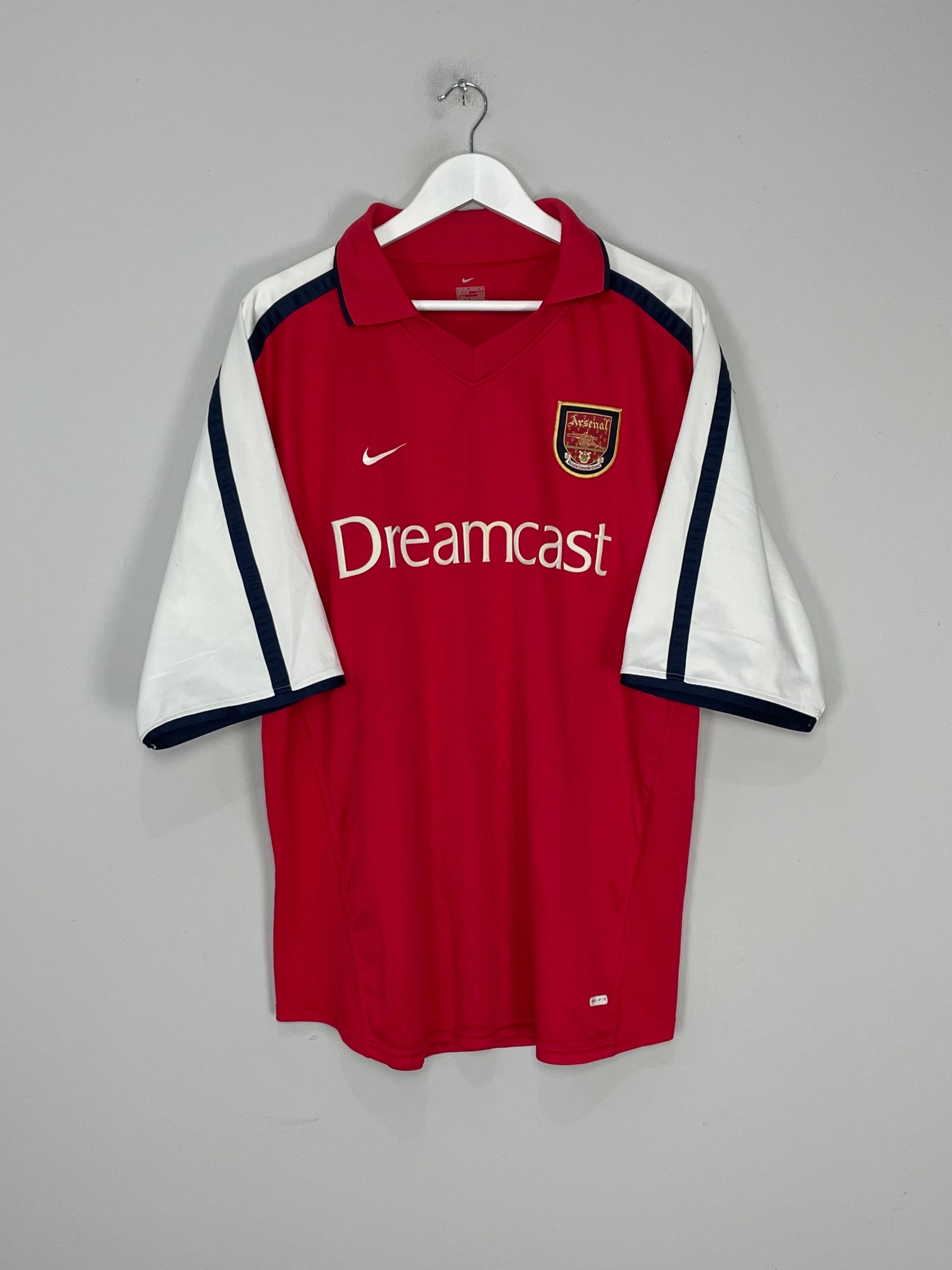 Shop 2000/02 ARSENAL HOME SHIRT (XXL) NIKE, classic football shirts, vintage football shirts & retro soccer jerseys at Cult Kits