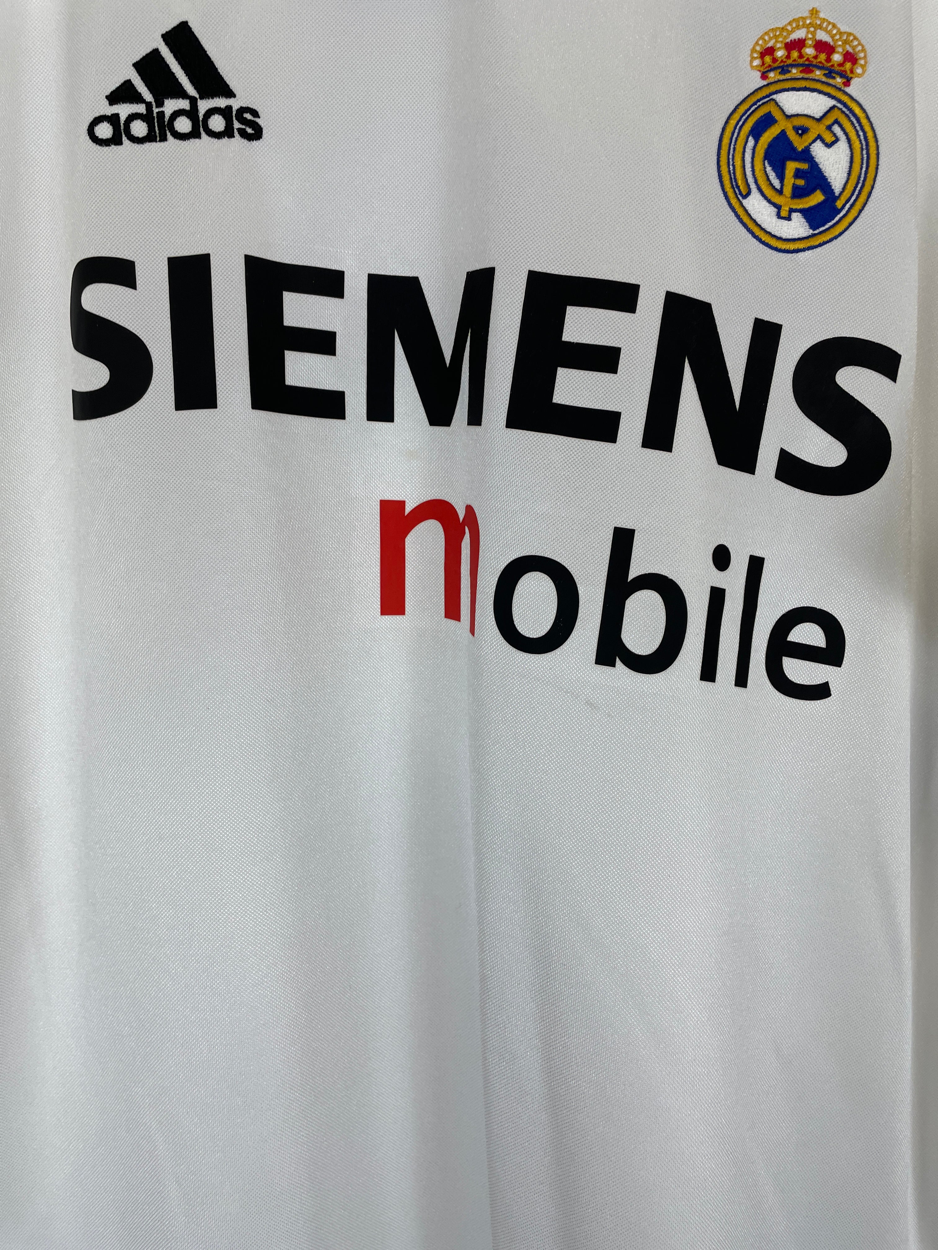 Shop 2004/05 REAL MADRID ZIDANE #5 HOME SHIRT (L) ADIDAS, classic football shirts, vintage football shirts & retro soccer jerseys at Cult Kits