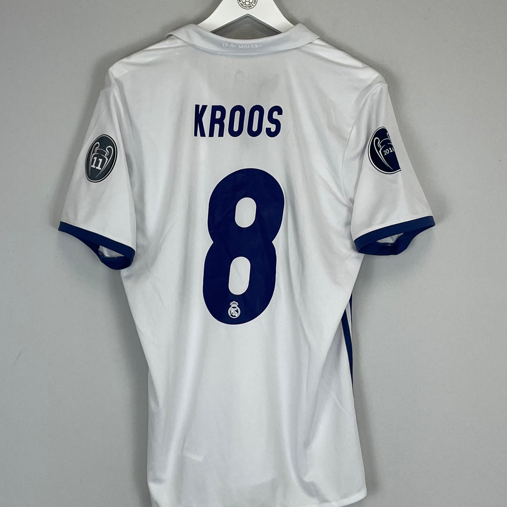 Shop 2016/17 REAL MADRID KROOS #8 HOME SHIRT (M) ADIDAS, classic football shirts, vintage football shirts & retro soccer jerseys at Cult Kits