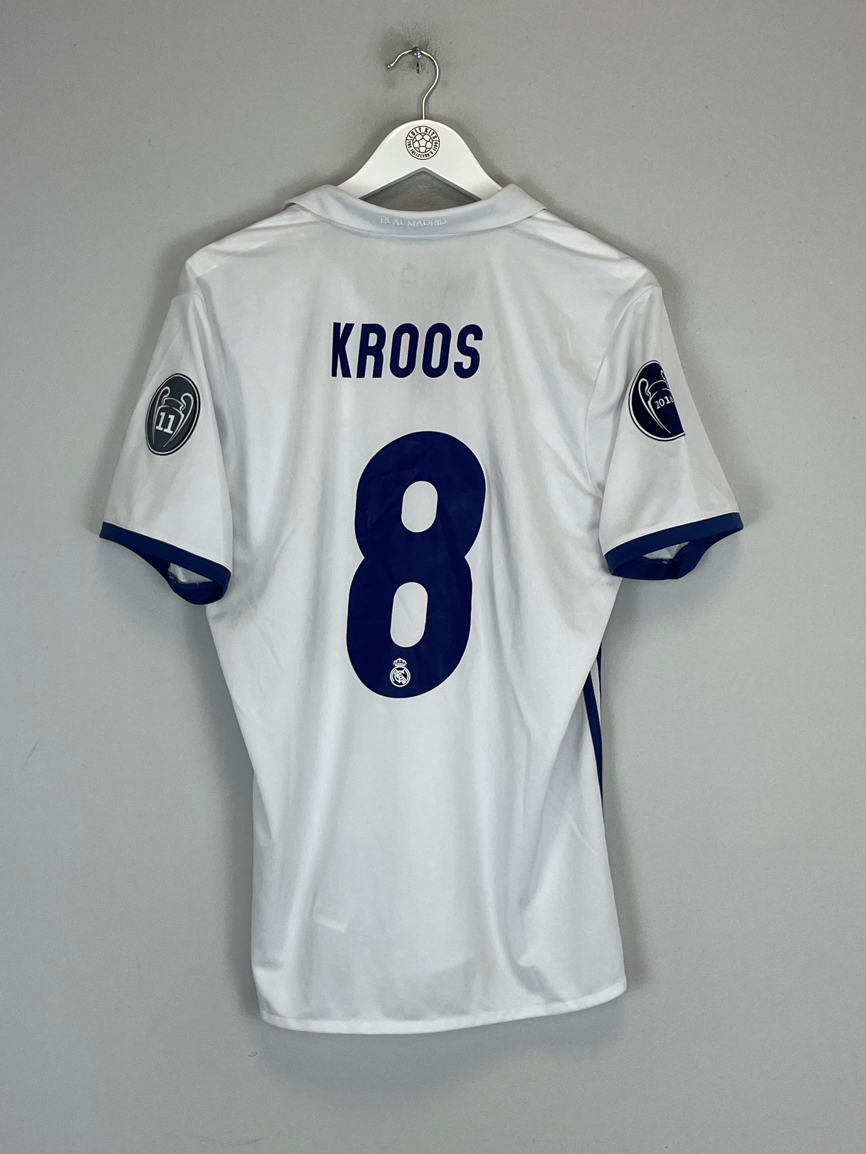 Shop 2016/17 REAL MADRID KROOS #8 HOME SHIRT (M) ADIDAS, classic football shirts, vintage football shirts & retro soccer jerseys at Cult Kits