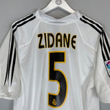 Shop 2004/05 REAL MADRID ZIDANE #5 HOME SHIRT (L) ADIDAS, classic football shirts, vintage football shirts & retro soccer jerseys at Cult Kits