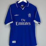 2001/03 CHELSEA HOME SHIRT (M) UMBRO
